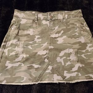 Justice girls camo skirt